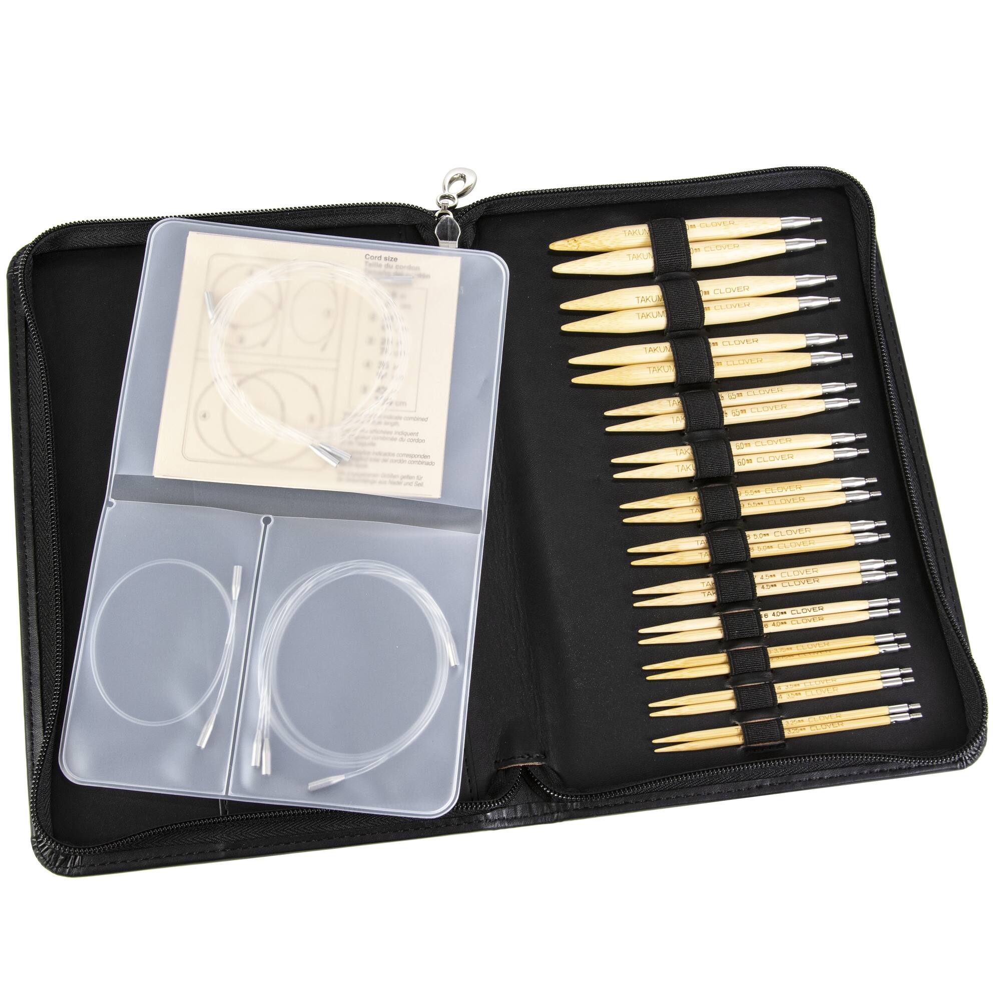 Clover Takumi® Bamboo Interchangeable Circular Knitting Needle Set
